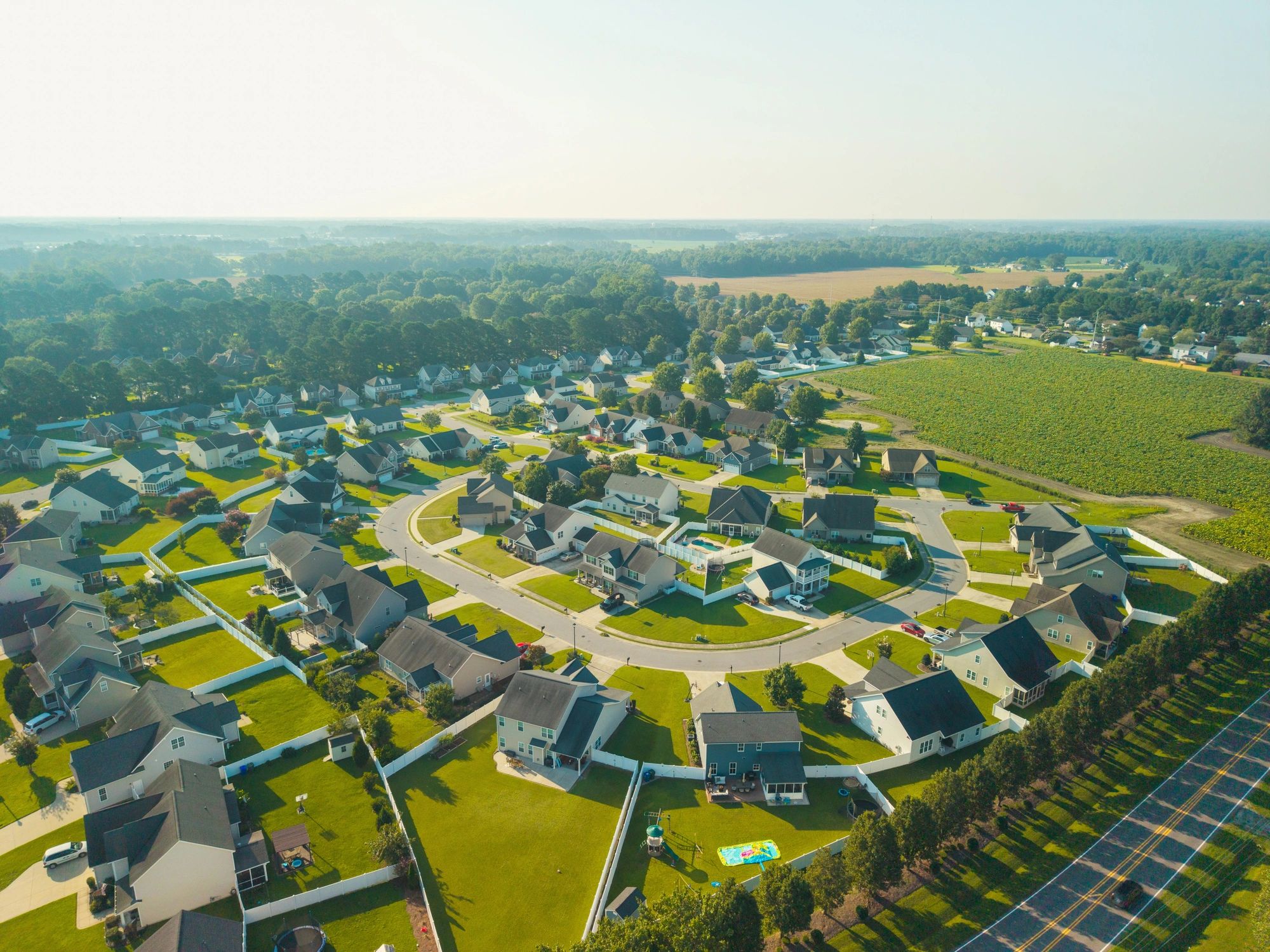 Neighborhood homes representing South Jersey communities